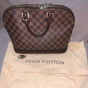 Authentic LV Alma PM Damier Ebene Canvas